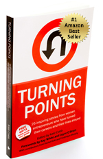 Turning Points book cover with Amazon #1 bestseller sticker www.adventuresinexpatland.com