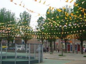 Euro 2012 flags in Netherlands on Adventures in Expat Land
